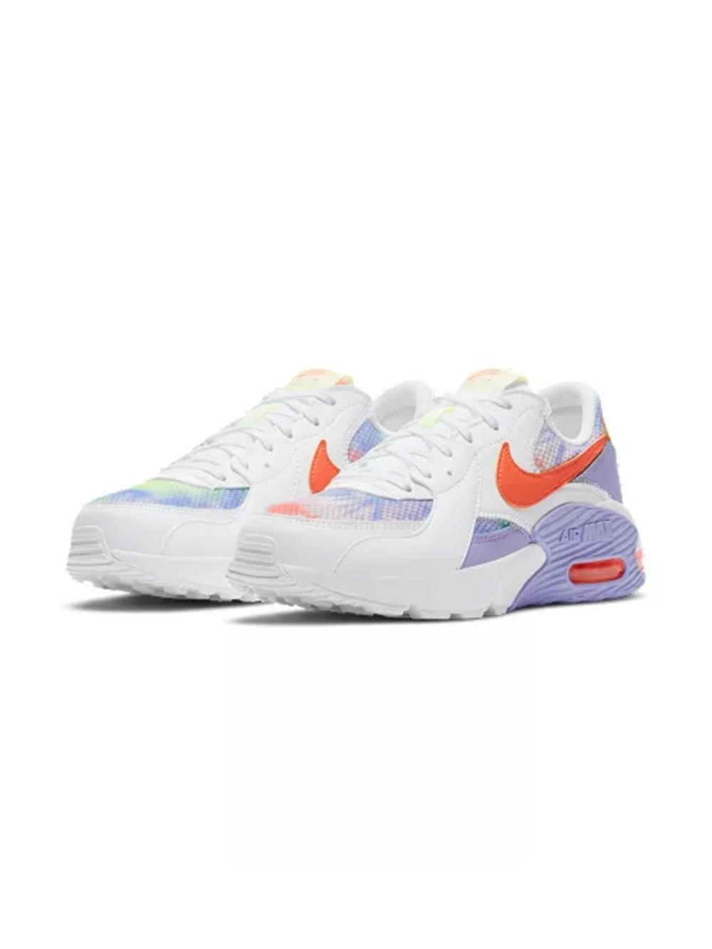 Nike Air Max Excee Comfort Sneakers Tie-Dye Purple Pulse Air Max 90 Inspired - Picture 2 of 9